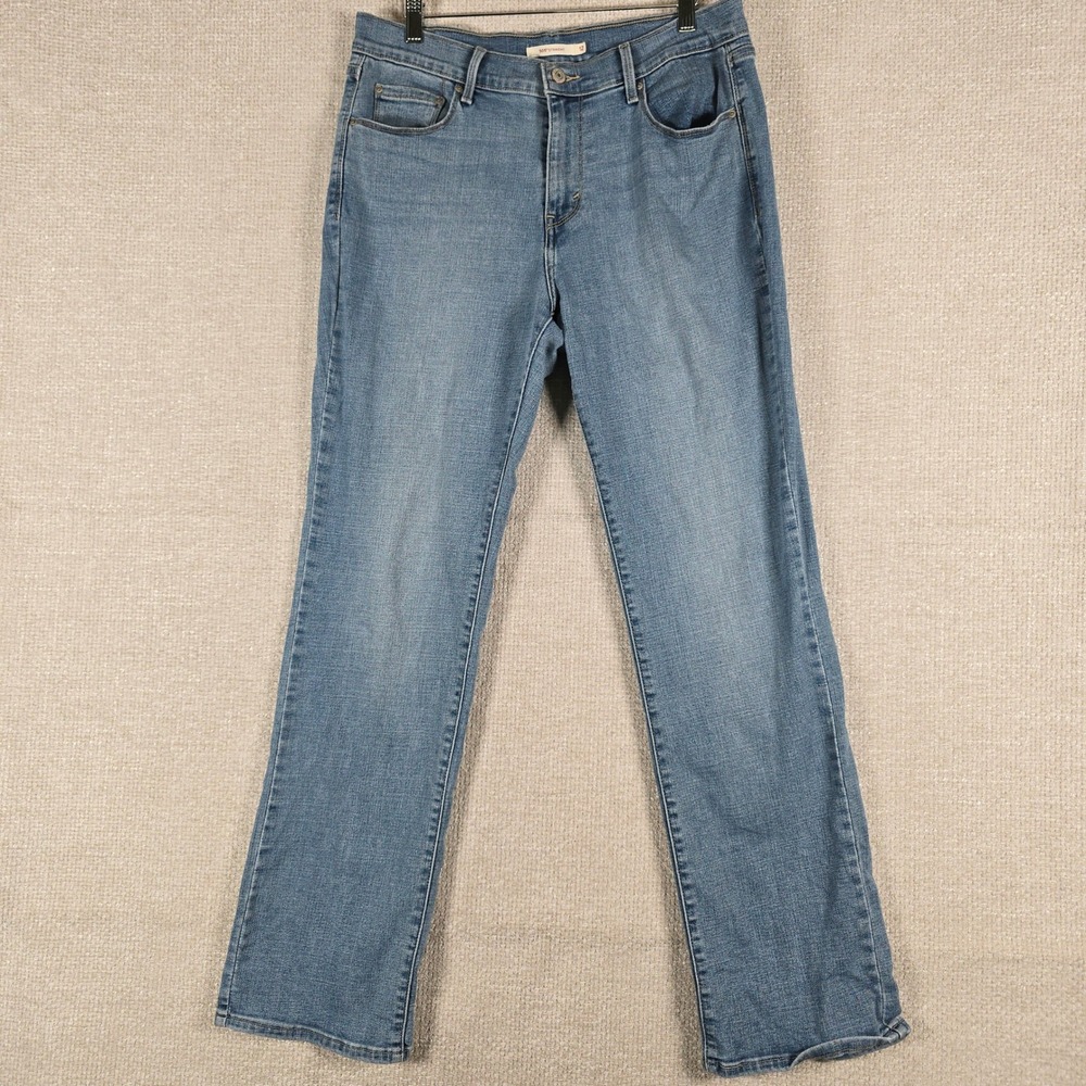 Levis 505 Straight Leg Jeans Womens 12M W31 L31 Medium Wash Blue 15505-0147